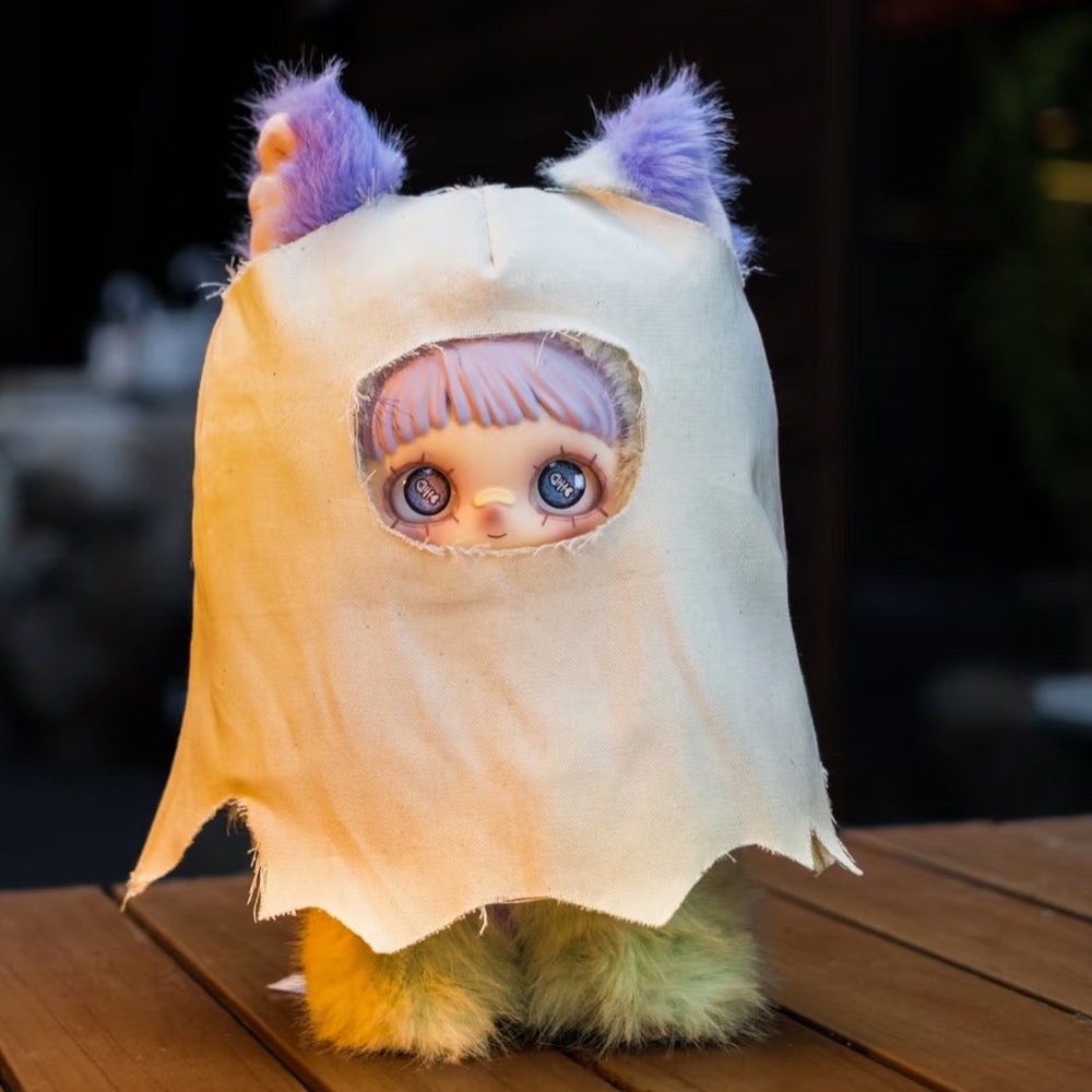 Maymei dark forest Elsa cat ghost plush pendant spooky